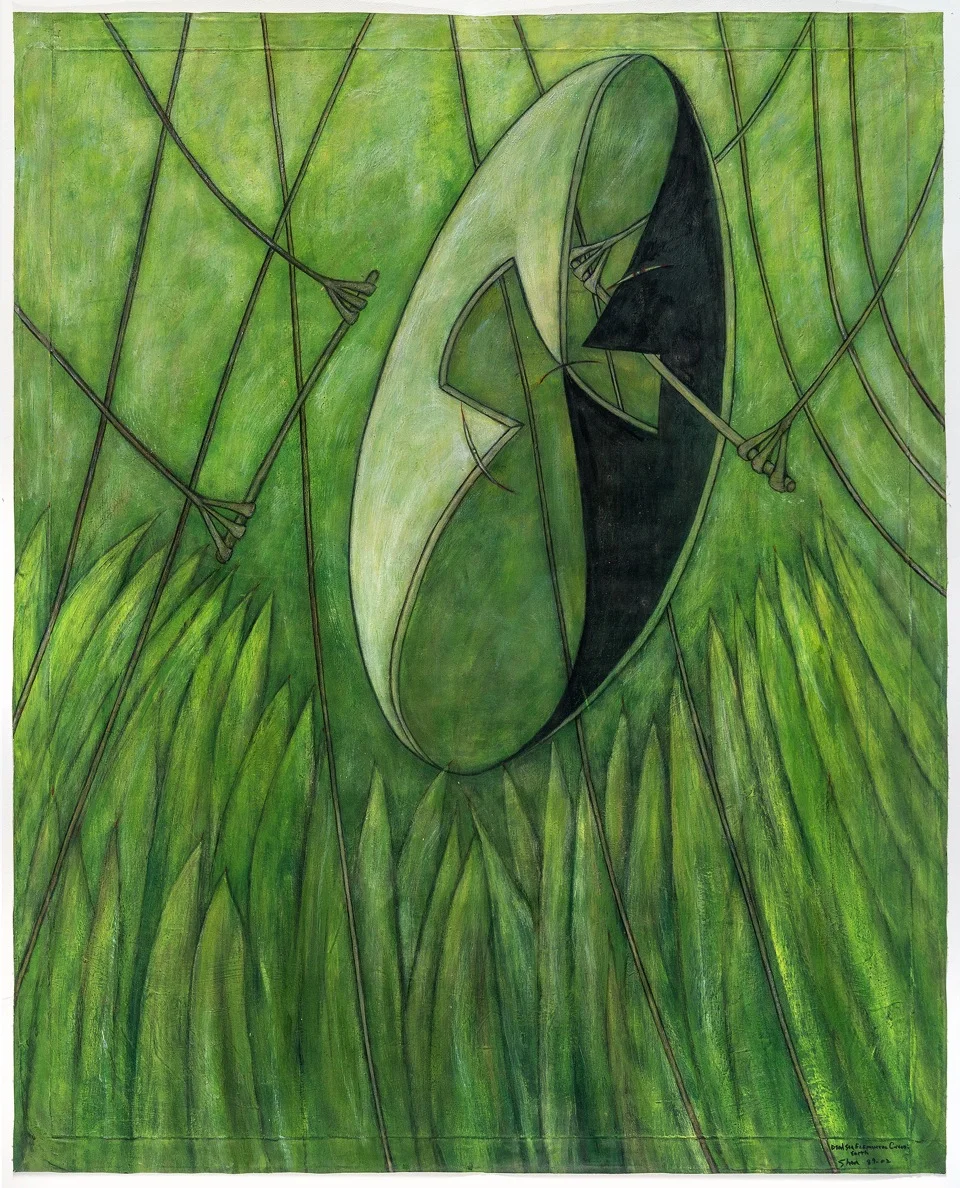 Dead Sea Circus, Earth. 4 by 5 feet, acrylic on canvas. 1997