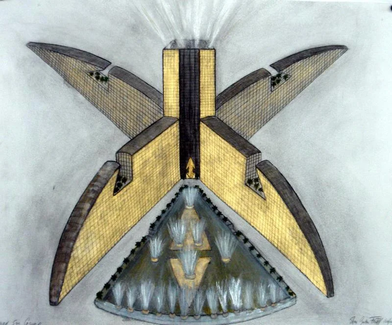 Dead Sea Casino. Mixed media on paper. 2012.