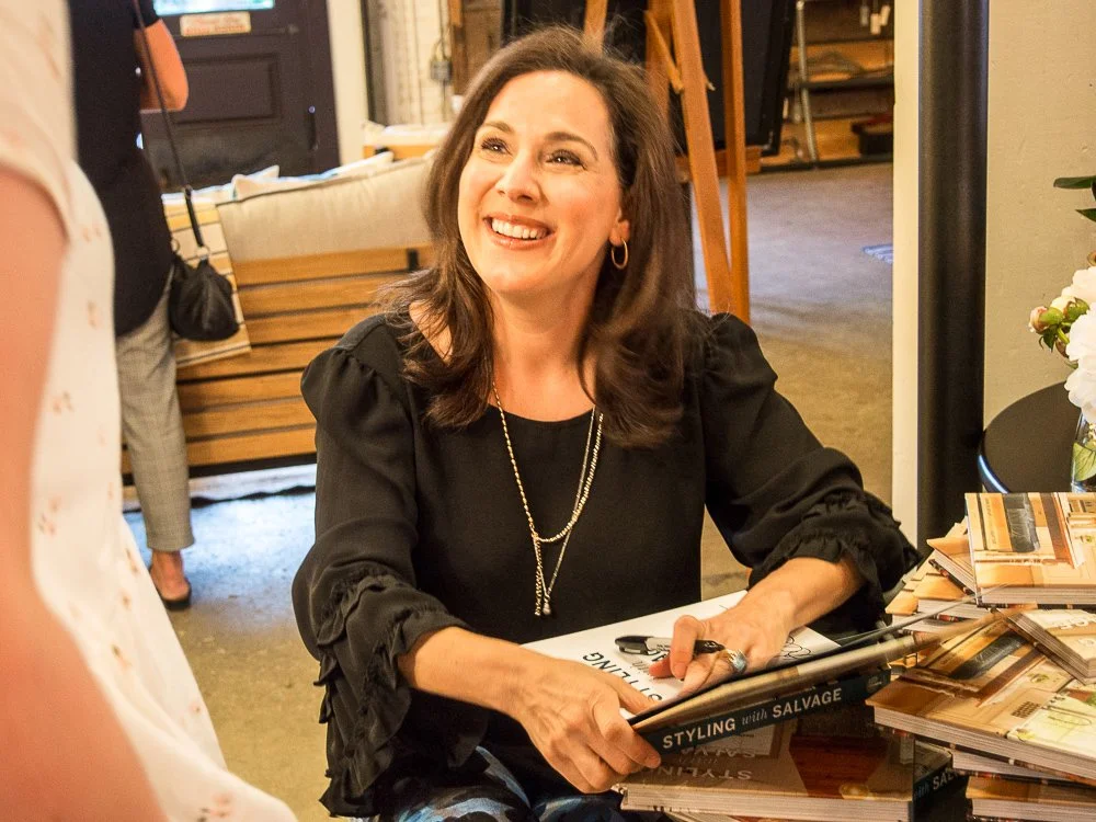 Joanne Palmisano Signing her book Styling with Salvage.JPG