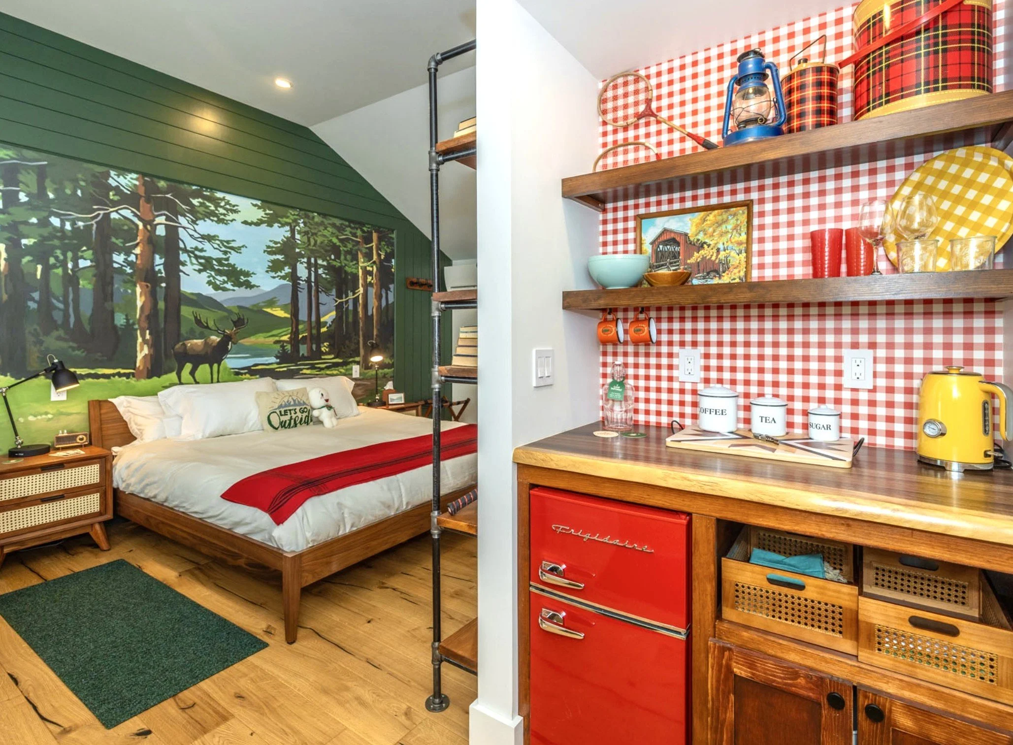 Camp DeForest, Designer Joanne Palmisano, Photograph by Joanne Palmisano, Guest Room.jpg