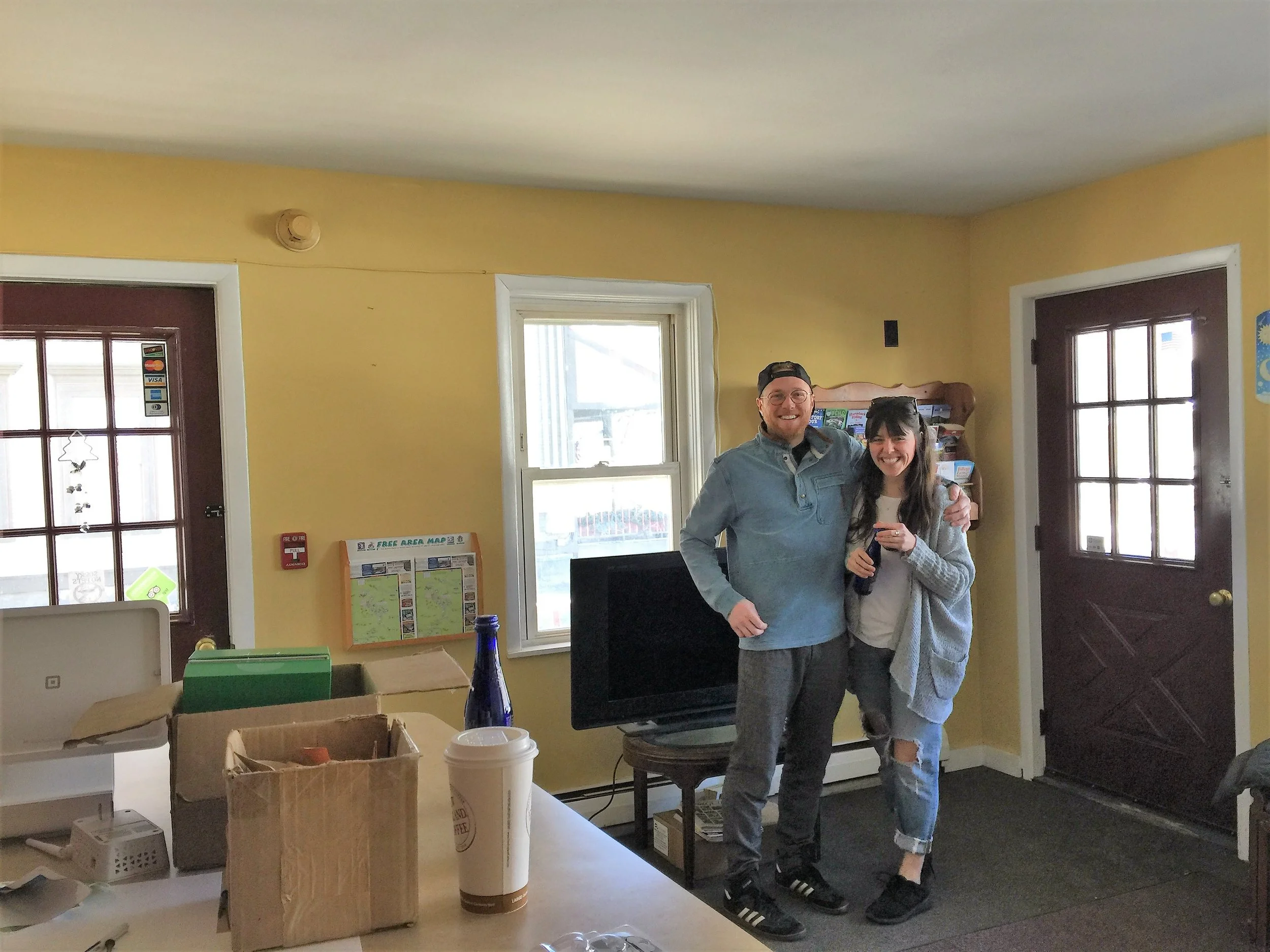 young couple who bought the old motel at an auction Eliza and Justin .JPG