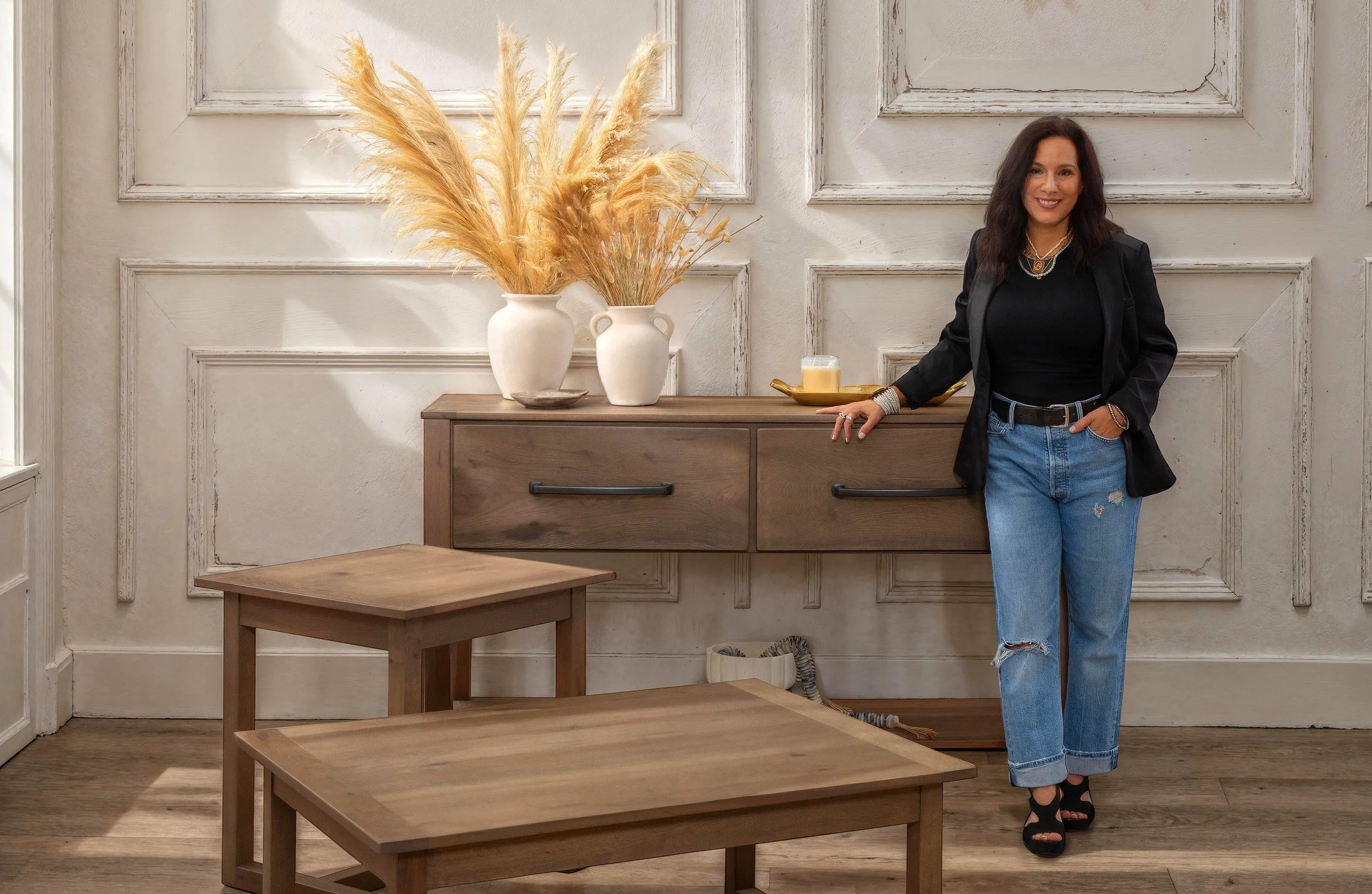 Joanne Palmisano Interior Designer Furniture Collaboration with Fireside Lodge Furniture Hospitality Boutique Furniture Custom Made Affordable USA