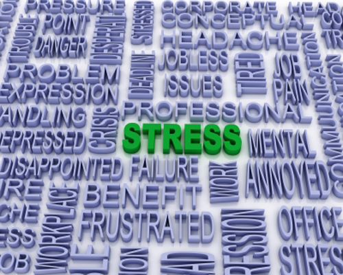 describe three common signs or indicators of stress