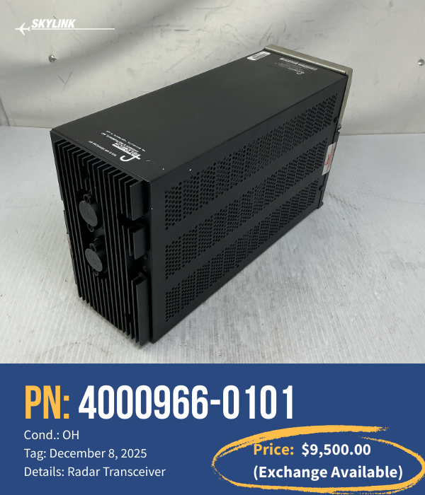 PN 4000966-0101: On the Shelf and Ready for Install