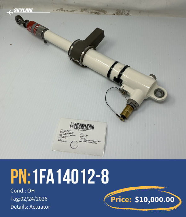 One 1FA14012-8 Actuator. Overhauled. Tagged. Sitting on Our Shelf Right Now.