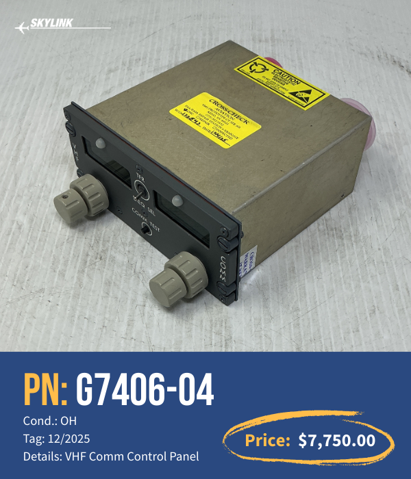 G7406-04 VHF COMM CONTROL PANEL
