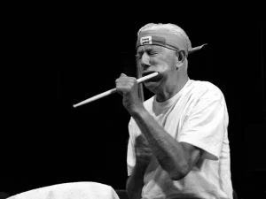 Amsterdam (NL), Bimhuis: Han Bennink and Alexander Hawkins 