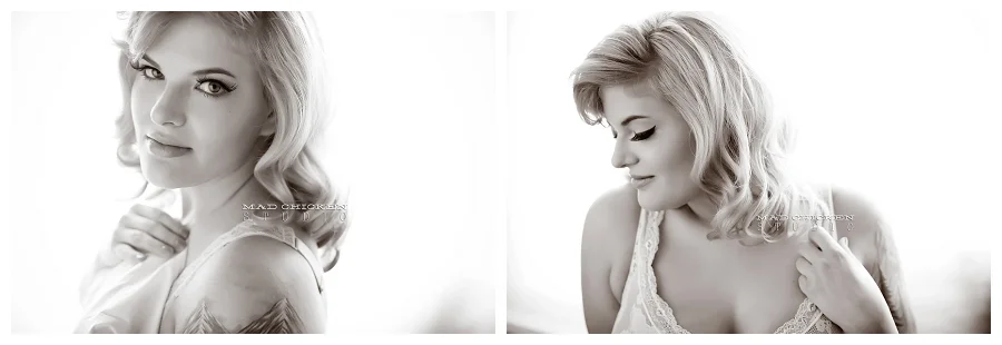 curvy marilyn monroe inspired boudoir session at mad chicken studio in duluth, mn