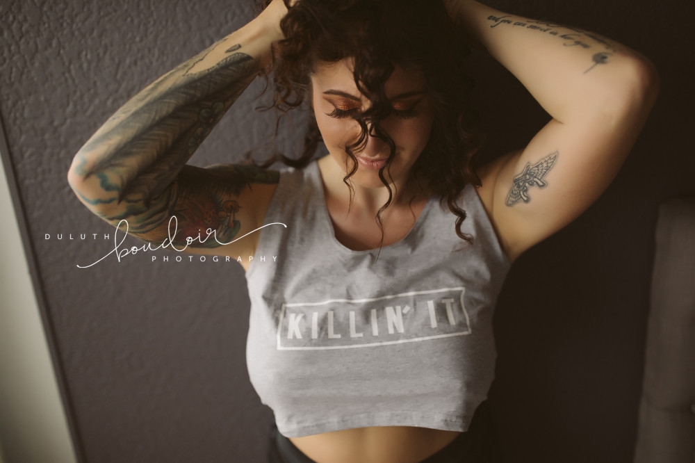 Session at Duluth Boudoir Photography by Mad Chicken Studio #duluthboudoirphotography #madchickenstudio #madchickenstudioboudoir #duluthboudoir
