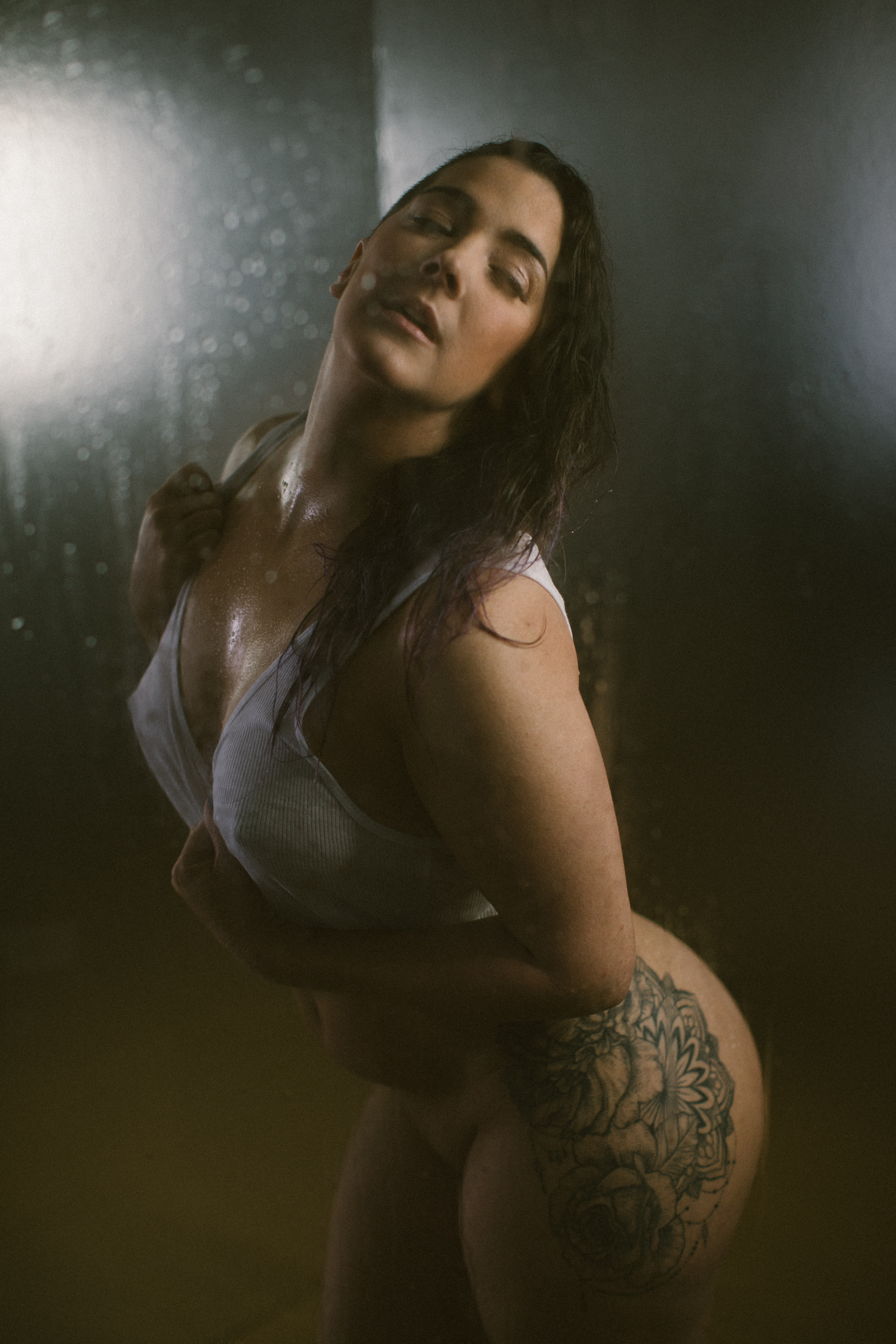 Shower Set Up at Mad Chicken Studio