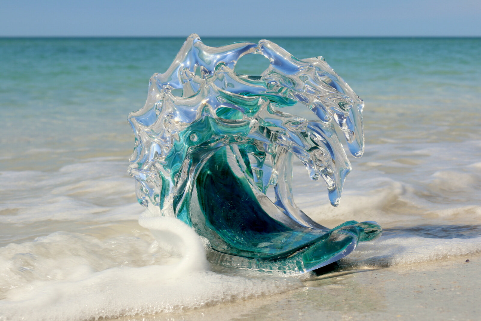 Small Light Box for Wave Display — David Wight Glass Art