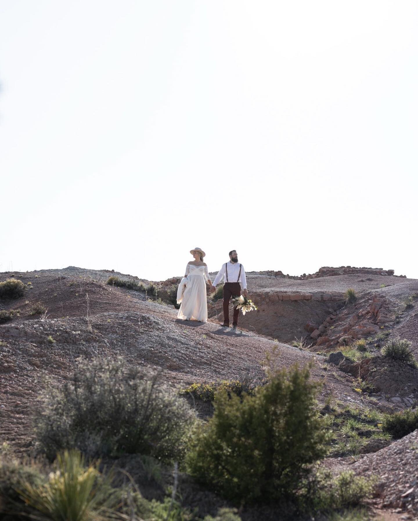 I loved the mars vibes this location was putting out for Annie and Dave&rsquo;s elopement! Thank you for making the little hike to this location, it was worth it!

Bride: @annie_suse
Groom: @davesmithoutdoors
Dress: @bhldn
Hair &amp; Makeup: @groovyb