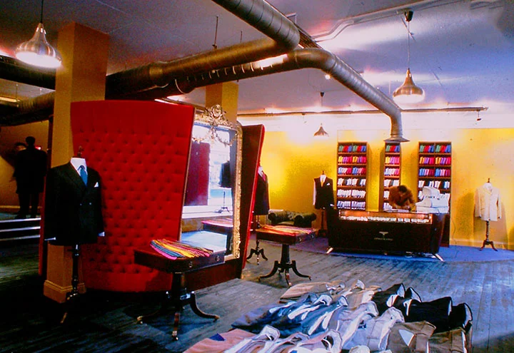 Ozwald Boateng's first store on Vigo Street.