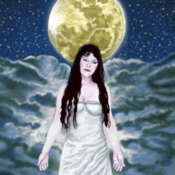 The Moon Card of the Tarot represents the emotional, intuitive and unconscious mind. She teaches us that emotional intelligence balanced by logical intelligence is a source of great internal and external power and gives us the ability to move between the mundane, relative world in front of our eyes and the absolute, infinite world behind our eyes.