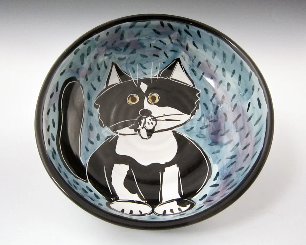 Tuxedo Cat Bowl