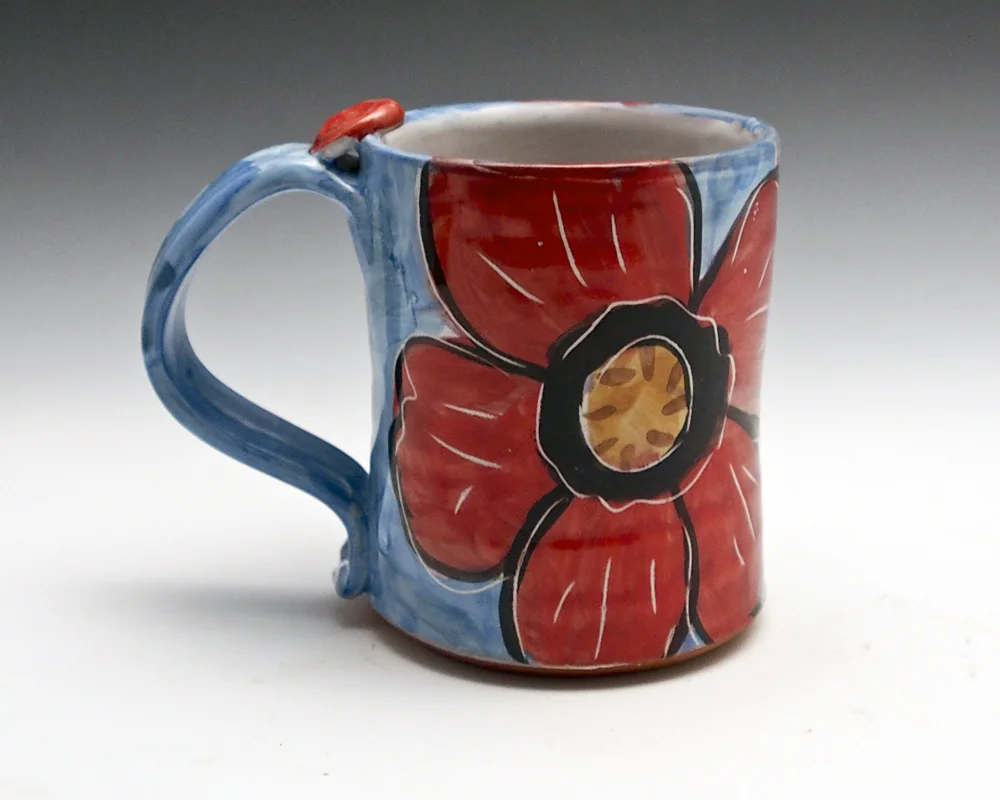 Red Poppy mug