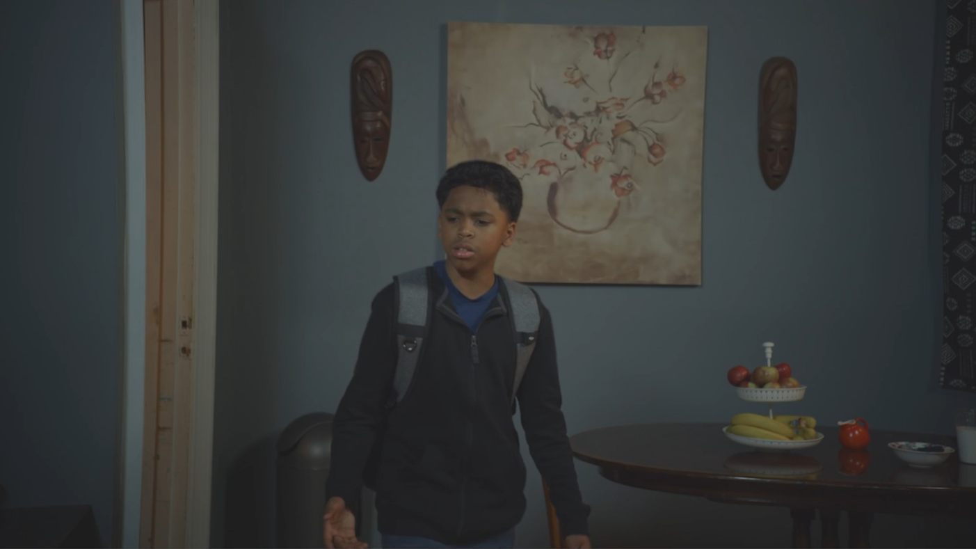  Screenshot 3: Since I made a roto on the kid, I had to complete the shot by using a cleanplate to put the background back behind the kid. 