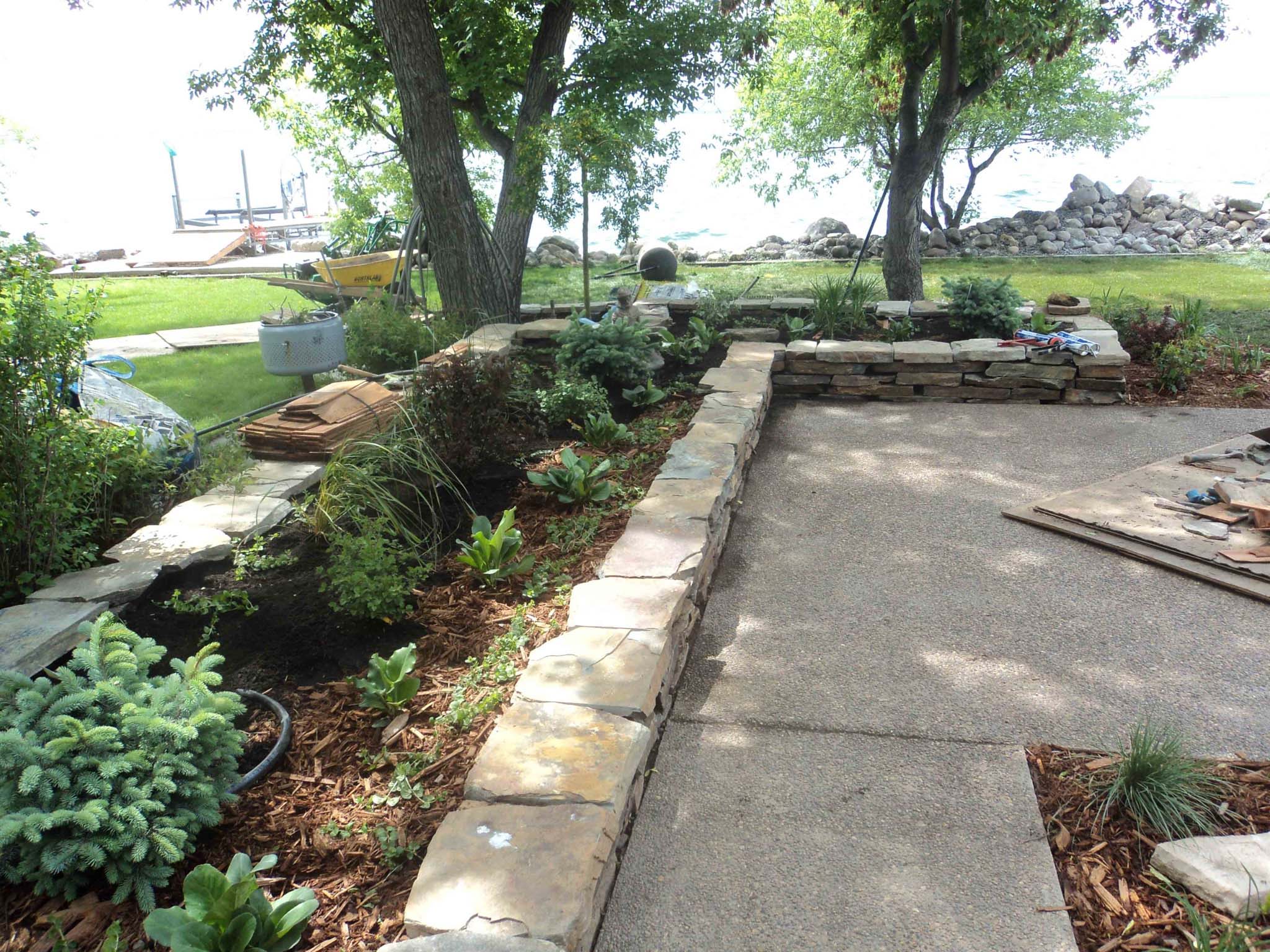 Planting Beds Made with Flagstone (Copy)