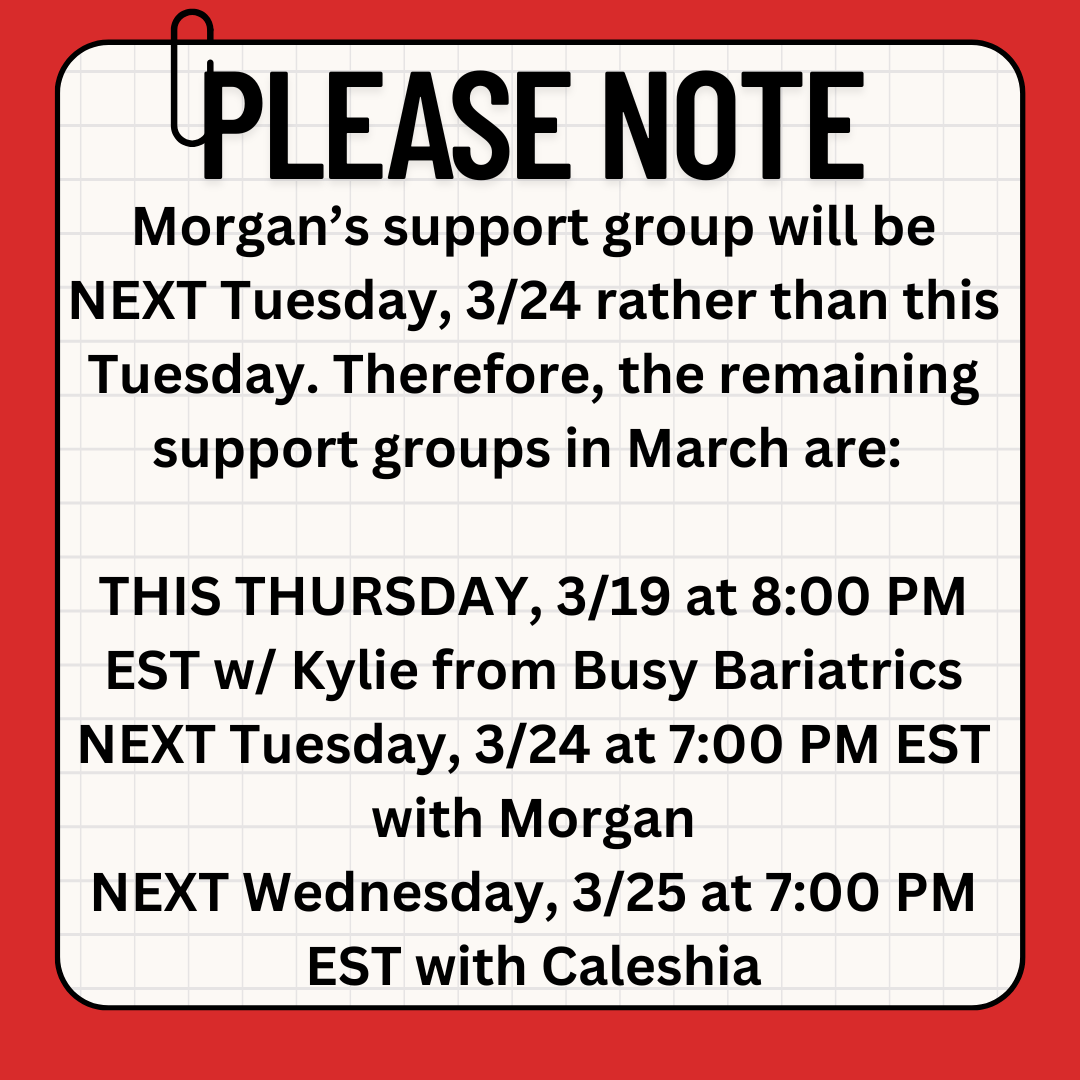 March 16th - March 22nd on BariAftercare