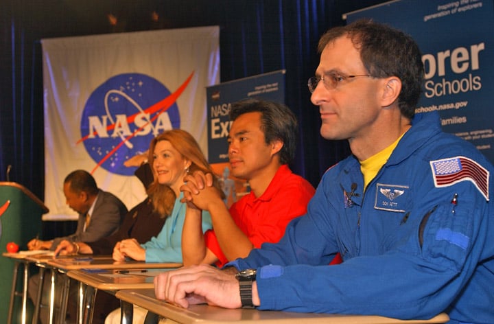 NASA astronaut and administrators blast off the NASA Explorer School Program
