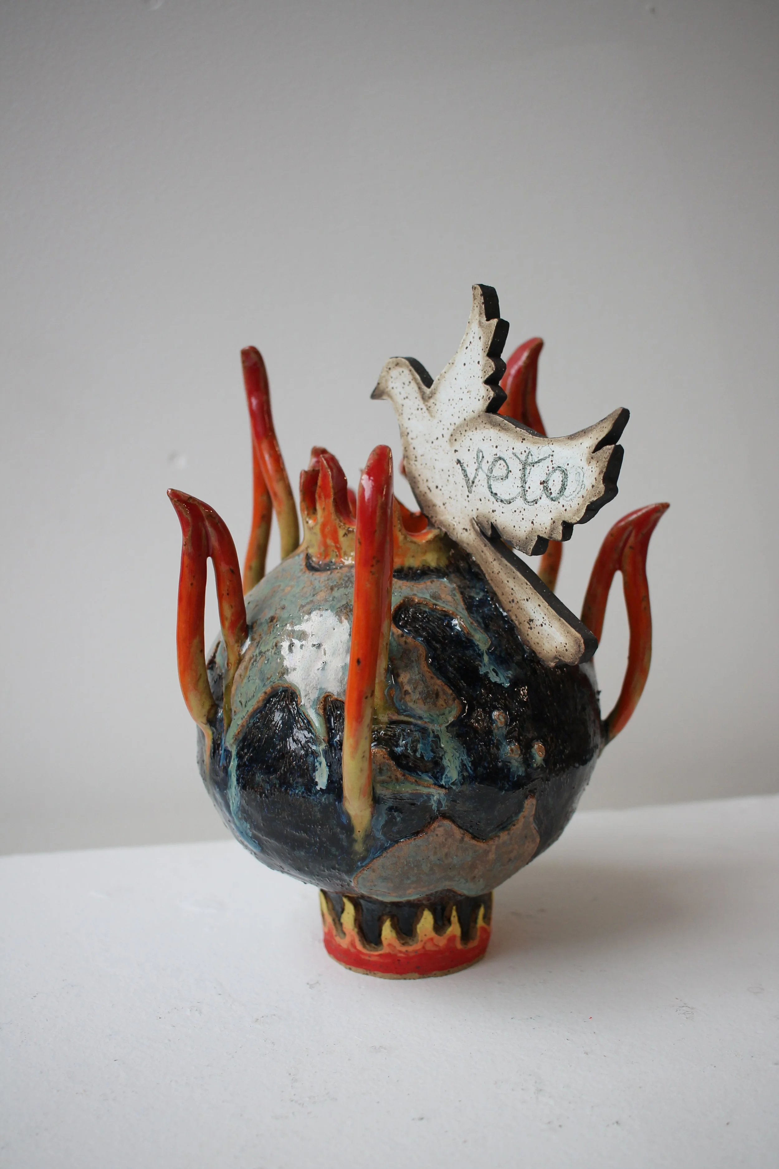  THOMAS LEWIS  SECURITY COUNSEL, 2023 CERAMIC  11”x9”x9”  email info@goodmotherstudio.com for inquiry   