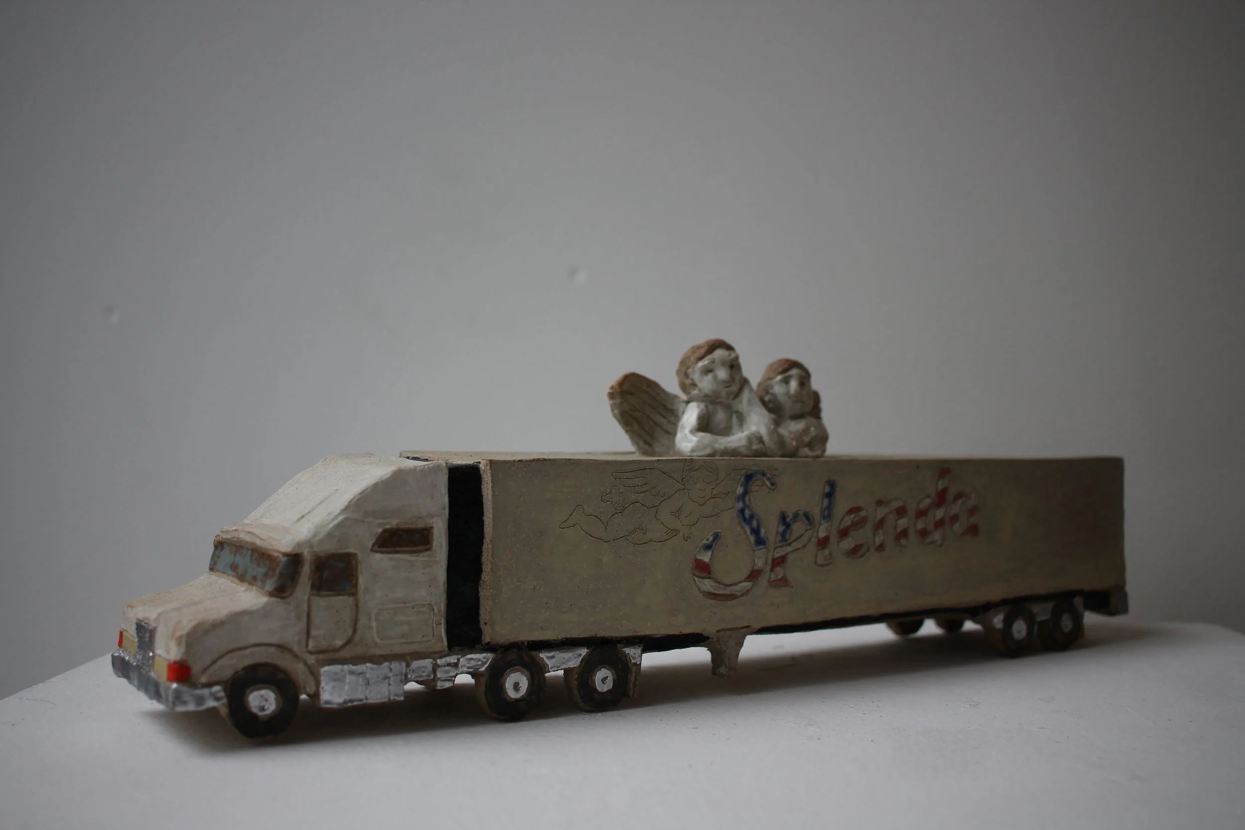  THOMAS LEWIS  SPLENDA, 2019 CERAMIC, ENAMEL 19”x3”x6”  email info@goodmotherstudio.com for inquiry   