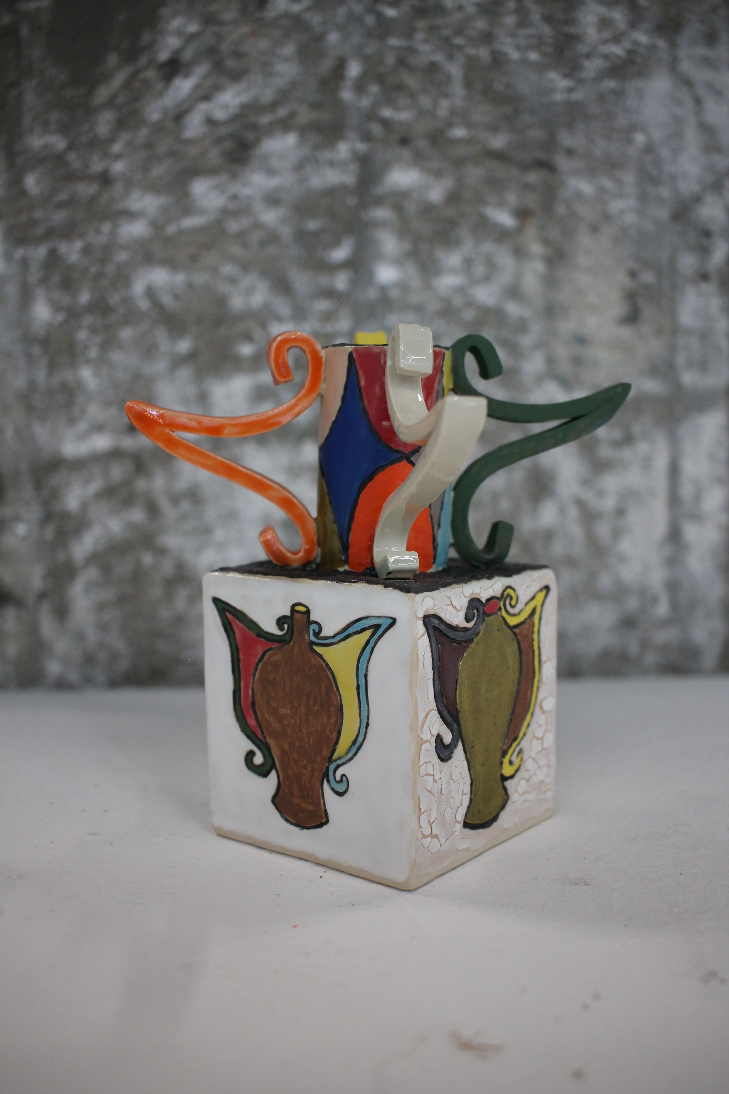  THOMAS LEWIS  FOUR VASES, 2023 CERAMIC  4”x4”x6”  email info@goodmotherstudio.com for inquiry   