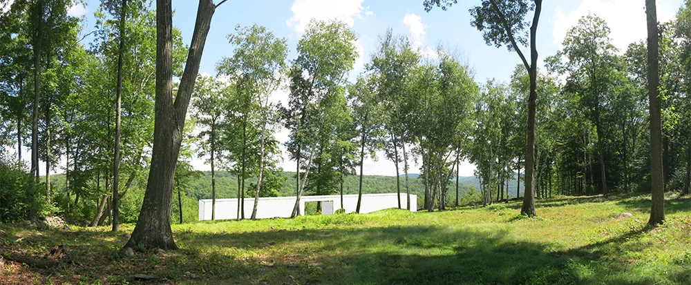 View from new entry road