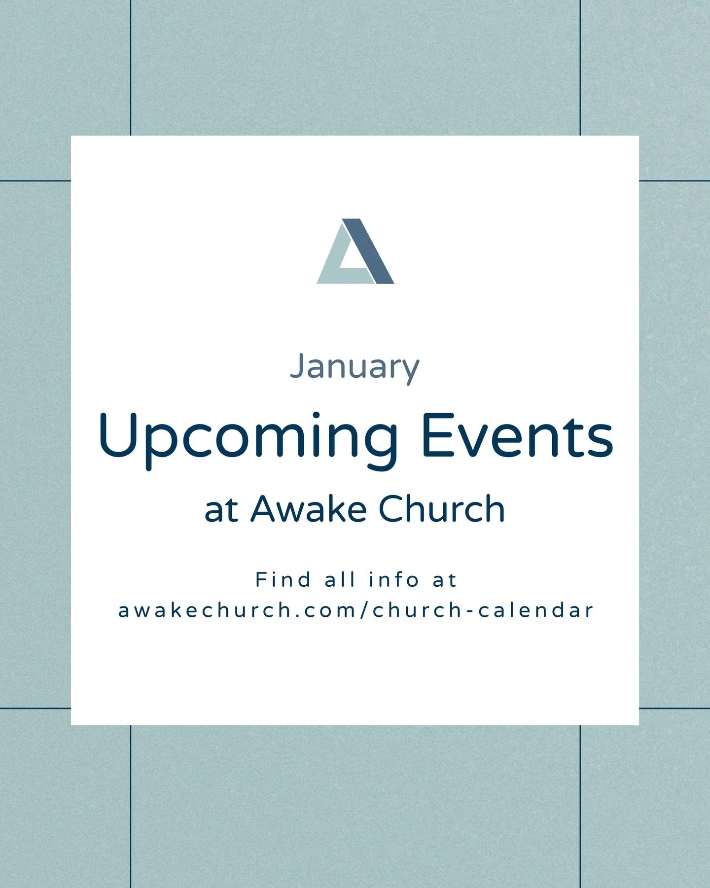 2026 is here! 

We hope you&rsquo;ll join us this month!

For all details and info, visit our website: https:// www.awakechurch.com/church-calendar