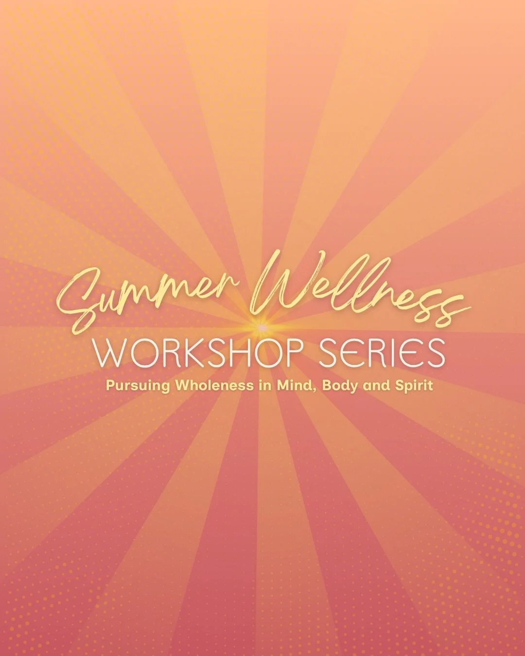 ☀️ Awake Families, you&rsquo;re invited to the Summer Wellness Workshop Series! These workshops will be led by Awake members who are professionals in their field and will support you in your journey toward overall health and well-being. The series wi