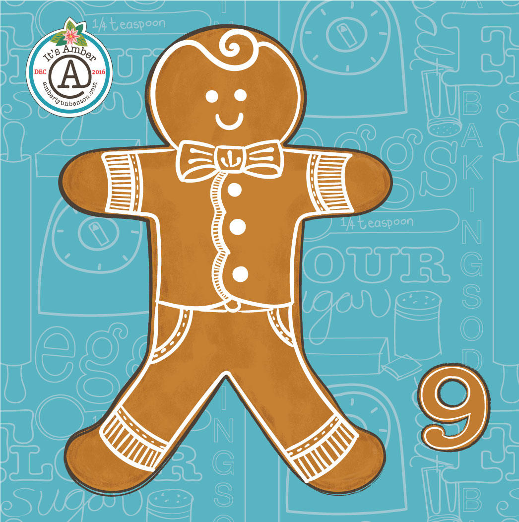 Gingerbread Boy by Amber Lynn Benton for #ItsAdvent2016