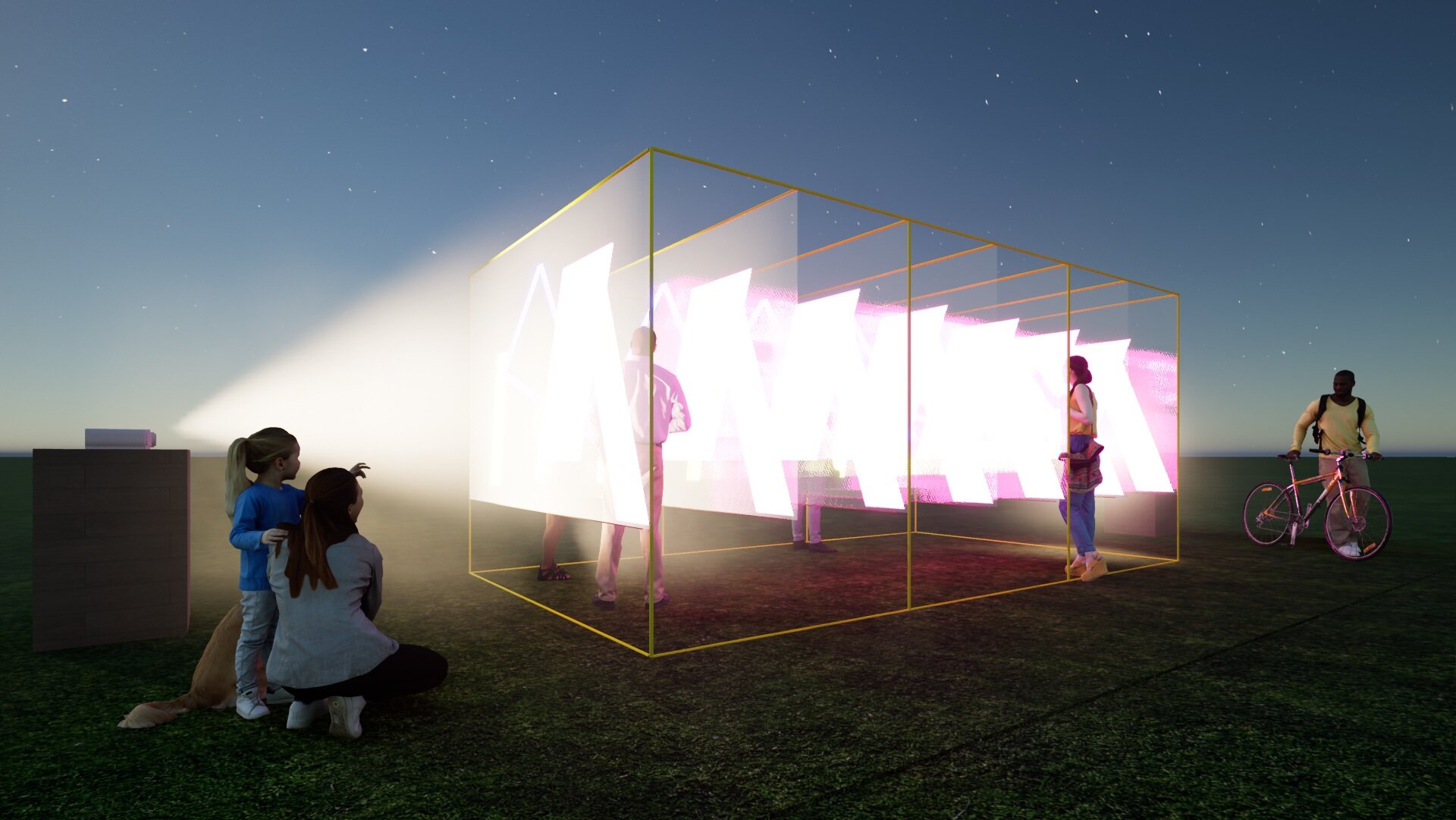Stratum - A pop-up installation for projection mapping — Seattle Design  Nerds