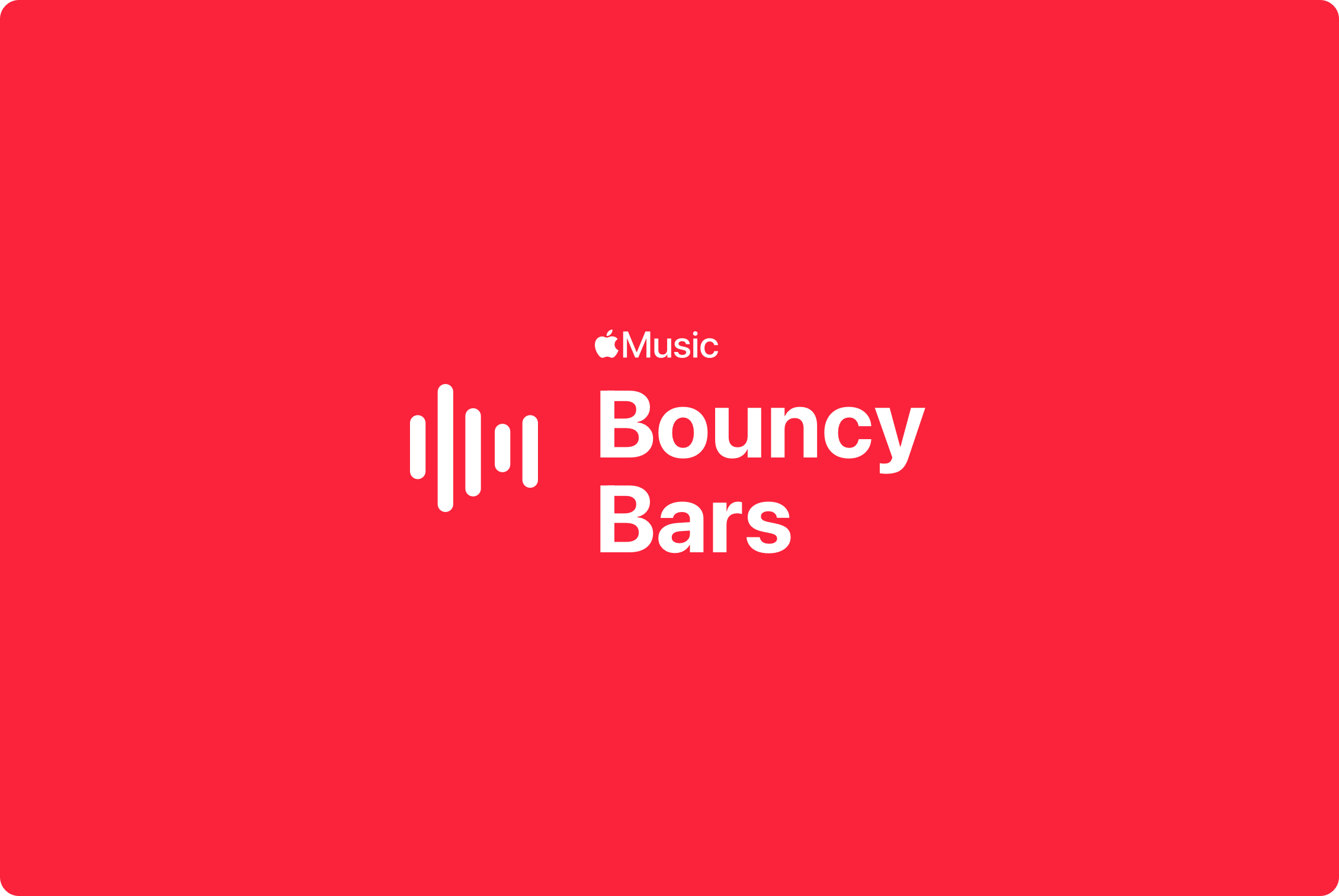 Apple Music Bouncy Bars
