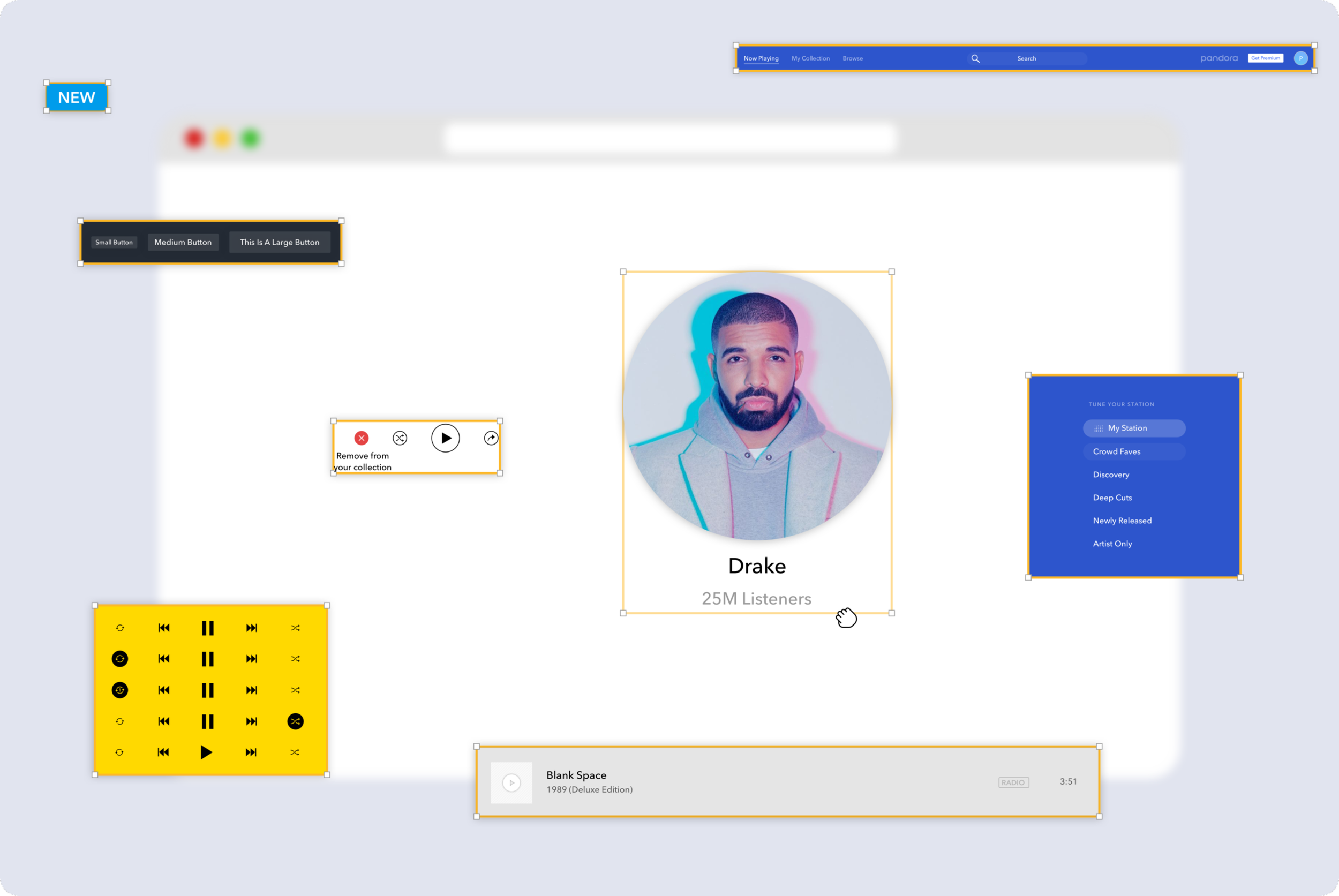 Pandora Web Kit
