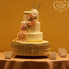 Gold Rhinestone Cake Stand