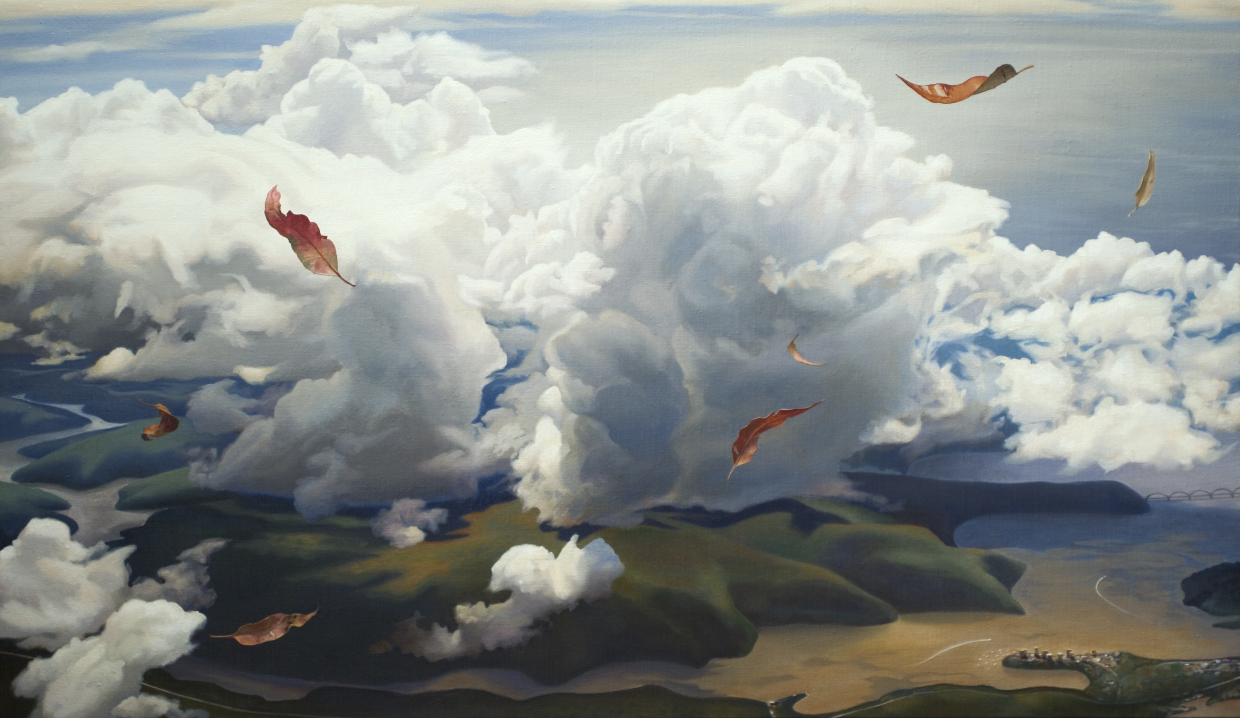'Exodus- that which appears solid is not'oil on linen,120x70cm,2007.jpg