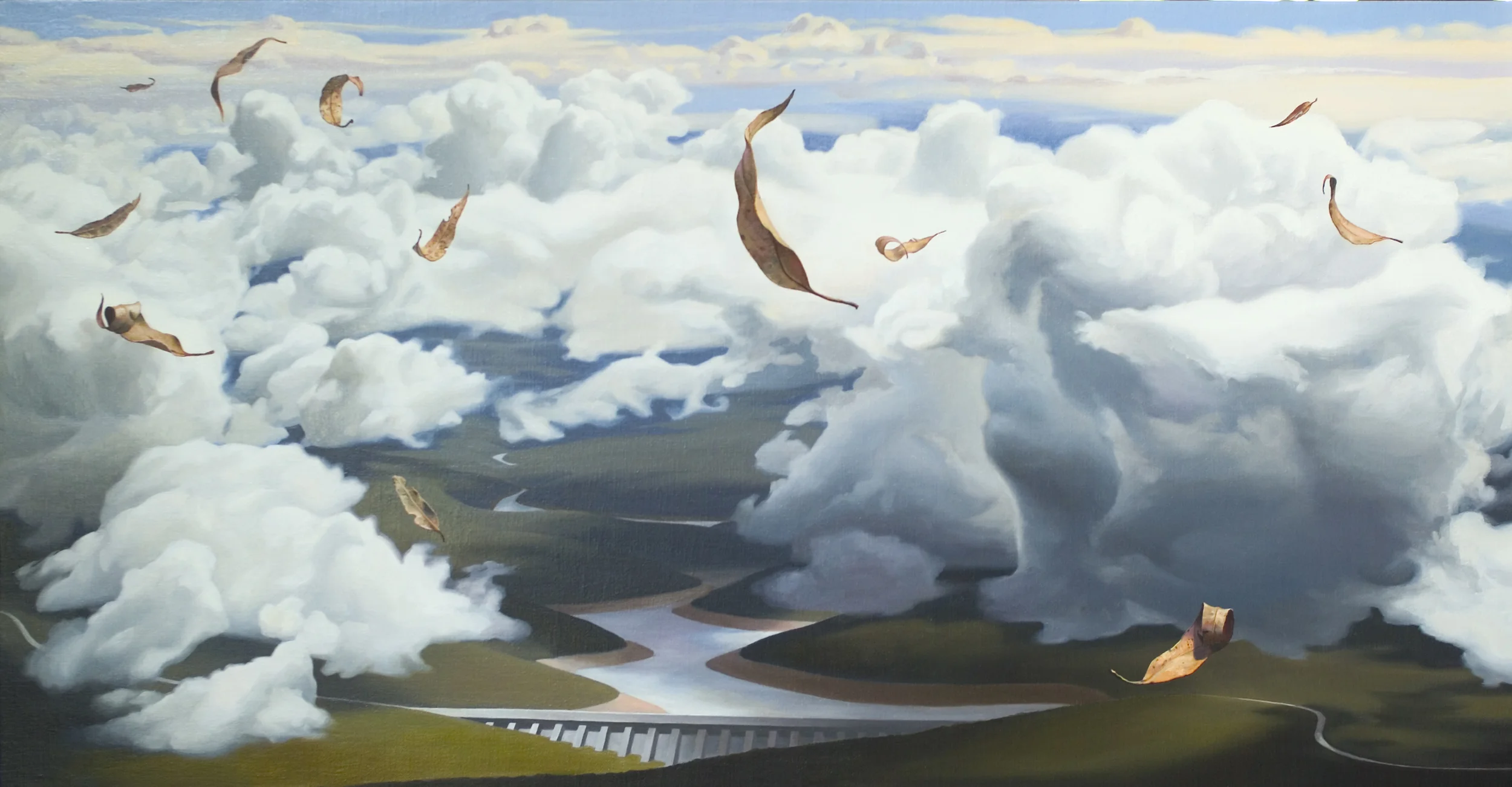 'Exodus- That which doesn't bend breaks'oil on linen, 120x60cm 2007.jpg