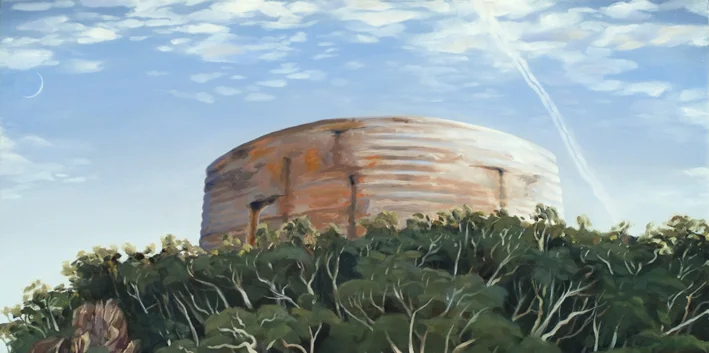 'Reservoir Ruin',oil on panel,20x40cm,2006.jpg
