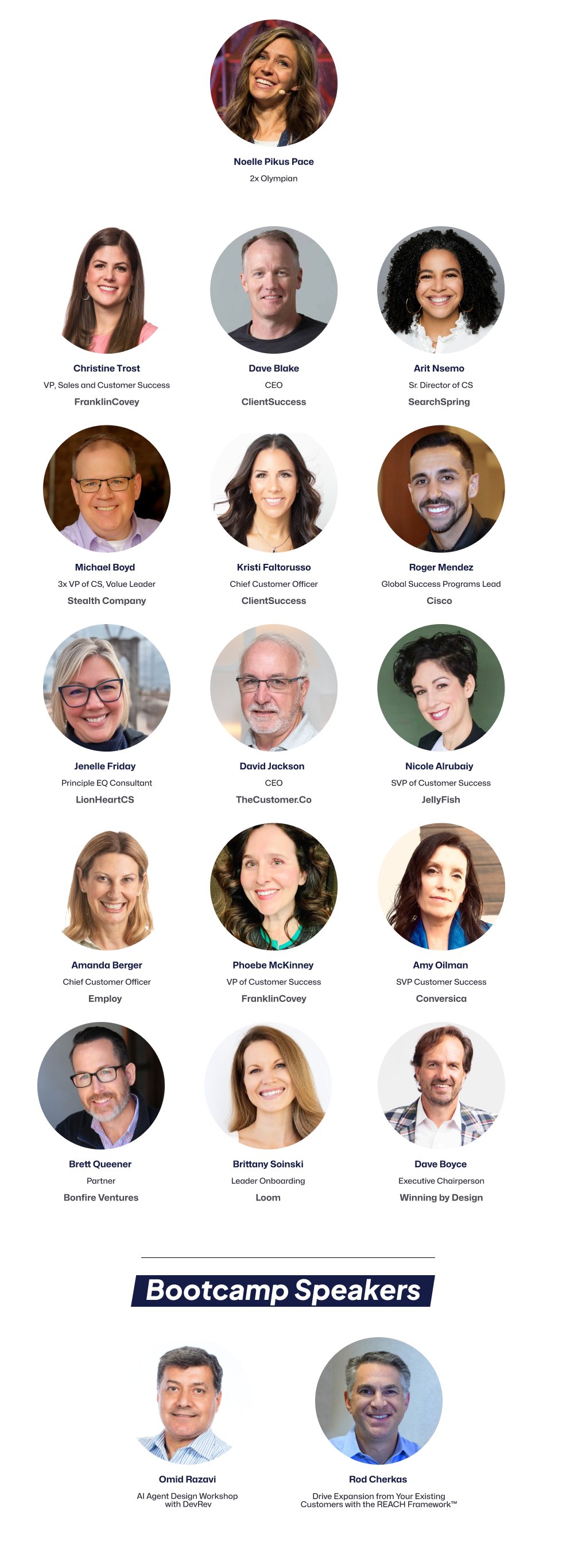 CS100 Summit 2024 speakers