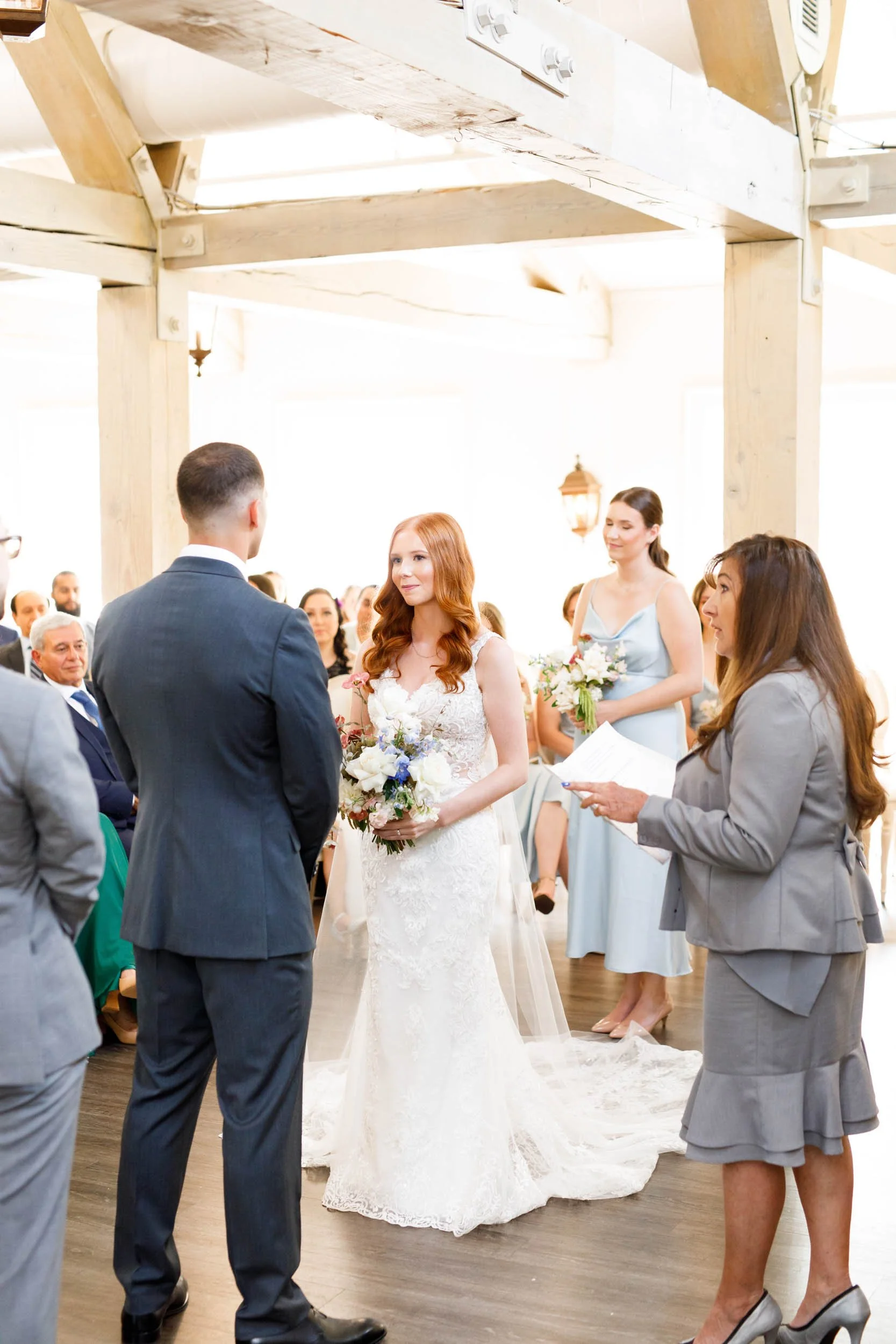 Wedding ceremony at The Doctor’s House in Kleinburg, Ontario