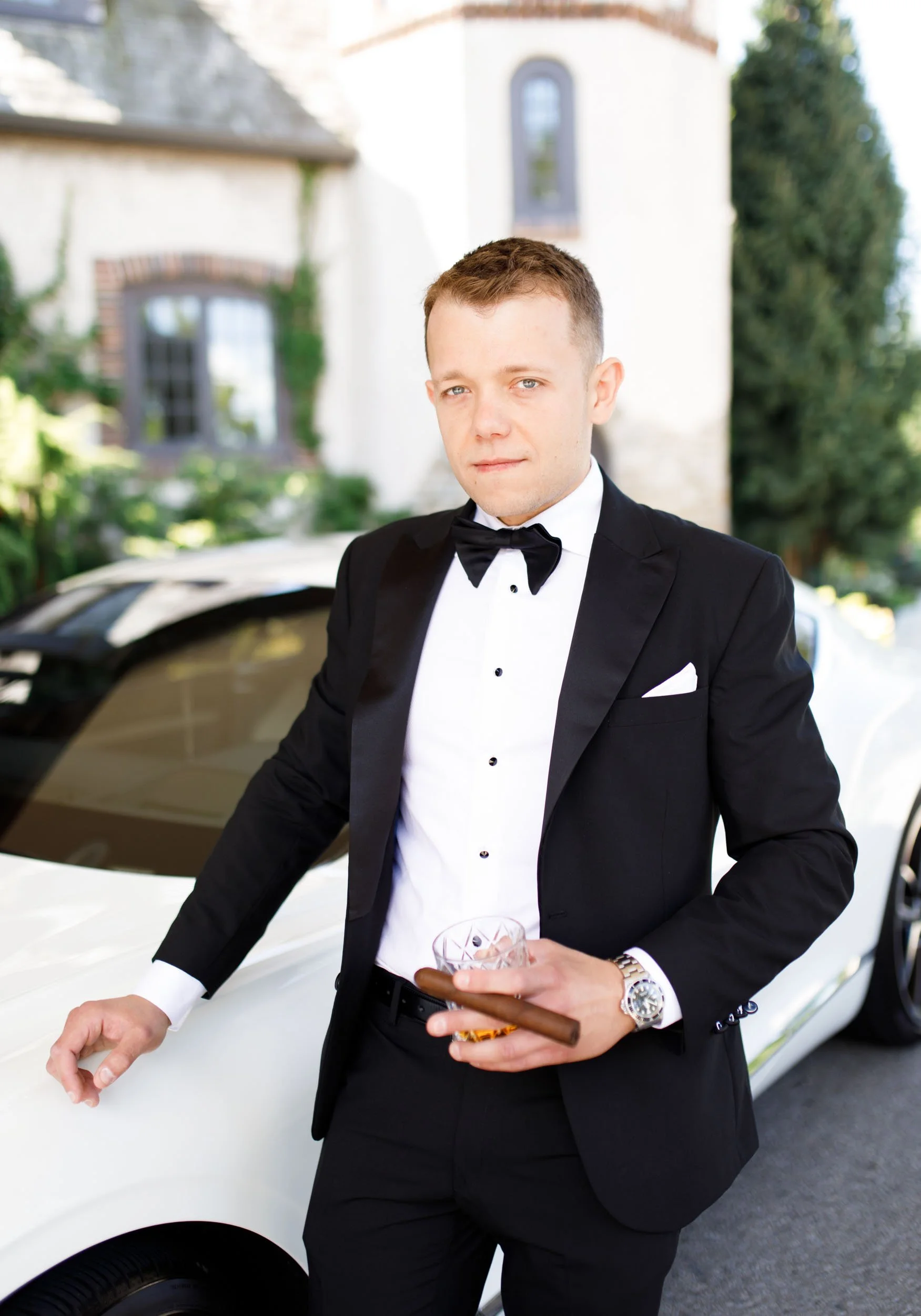 Groom portrait at a Toronto wedding at St. George’s Golf Club