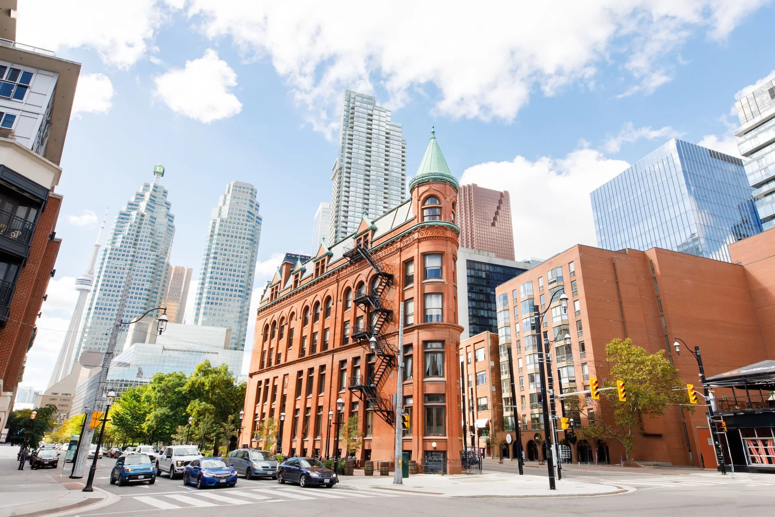 Establishing photo of the Gooderham Building in Toronto’s St. Lawrence Market district (Copy)