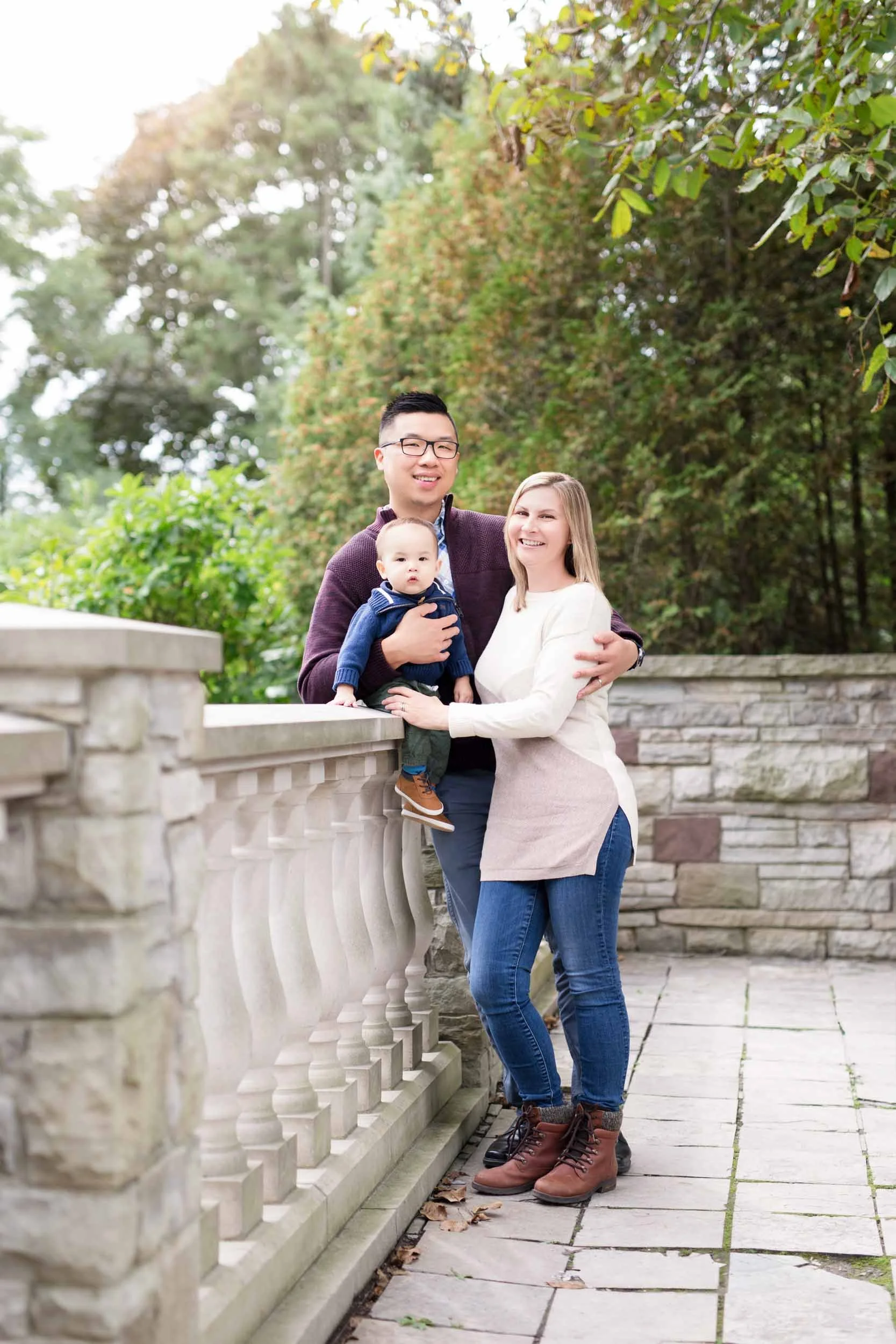 Family portrait outside Paletta Mansion in Burlington (Copy)
