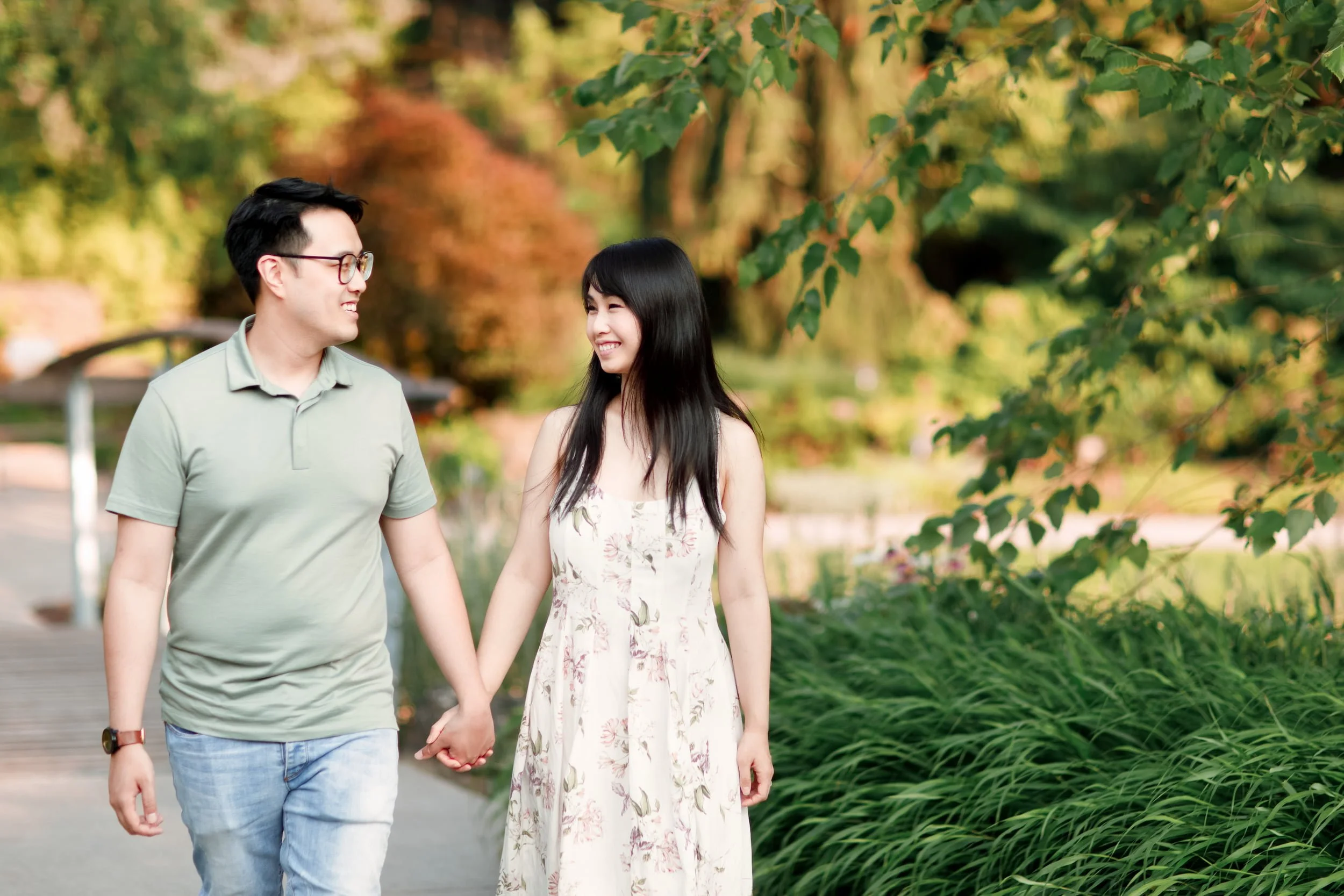 Engagement portrait at Royal Botanical Gardens Rock Garden in Burlington (Copy)