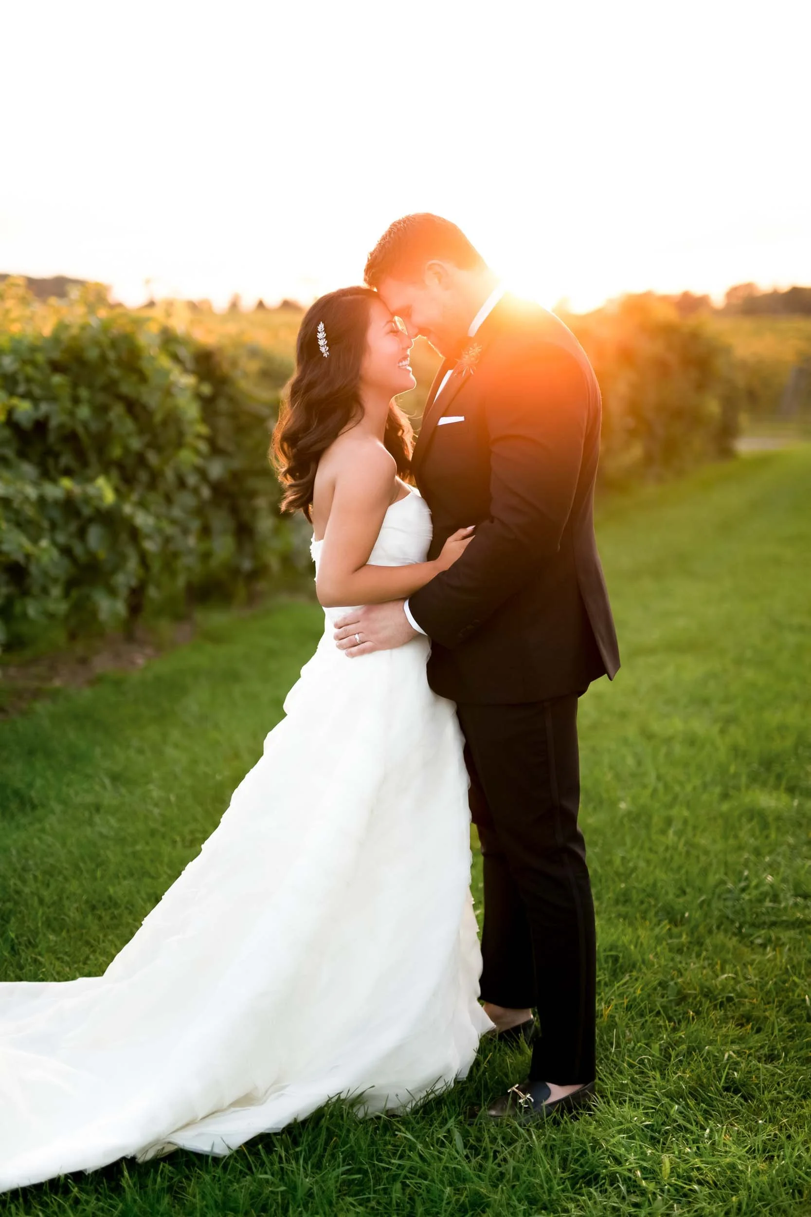 Sunset vineyard portrait at Kurtz Orchards in Niagara-on-the-Lake