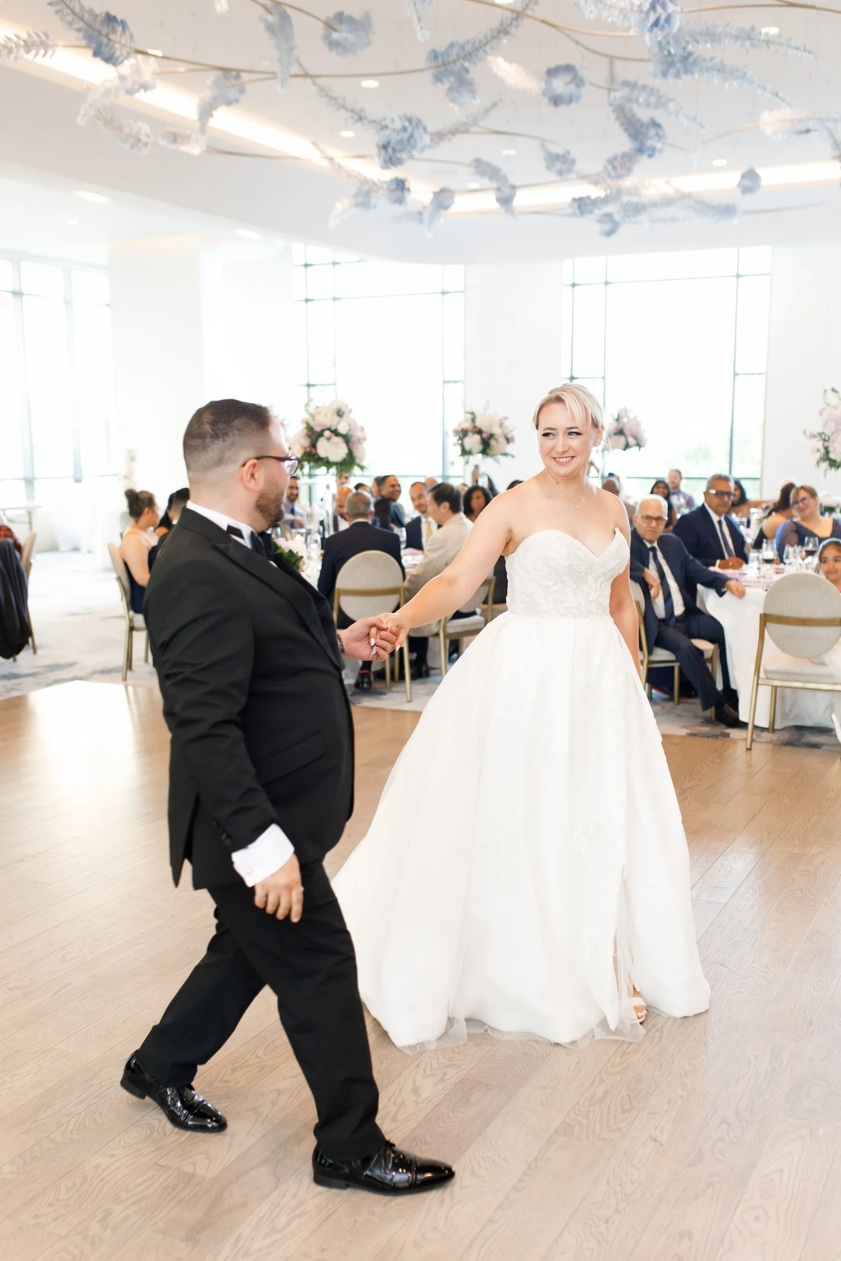 Grand entrance into reception ballroom at The Pearle Hotel & Spa in Burlington, Ontario