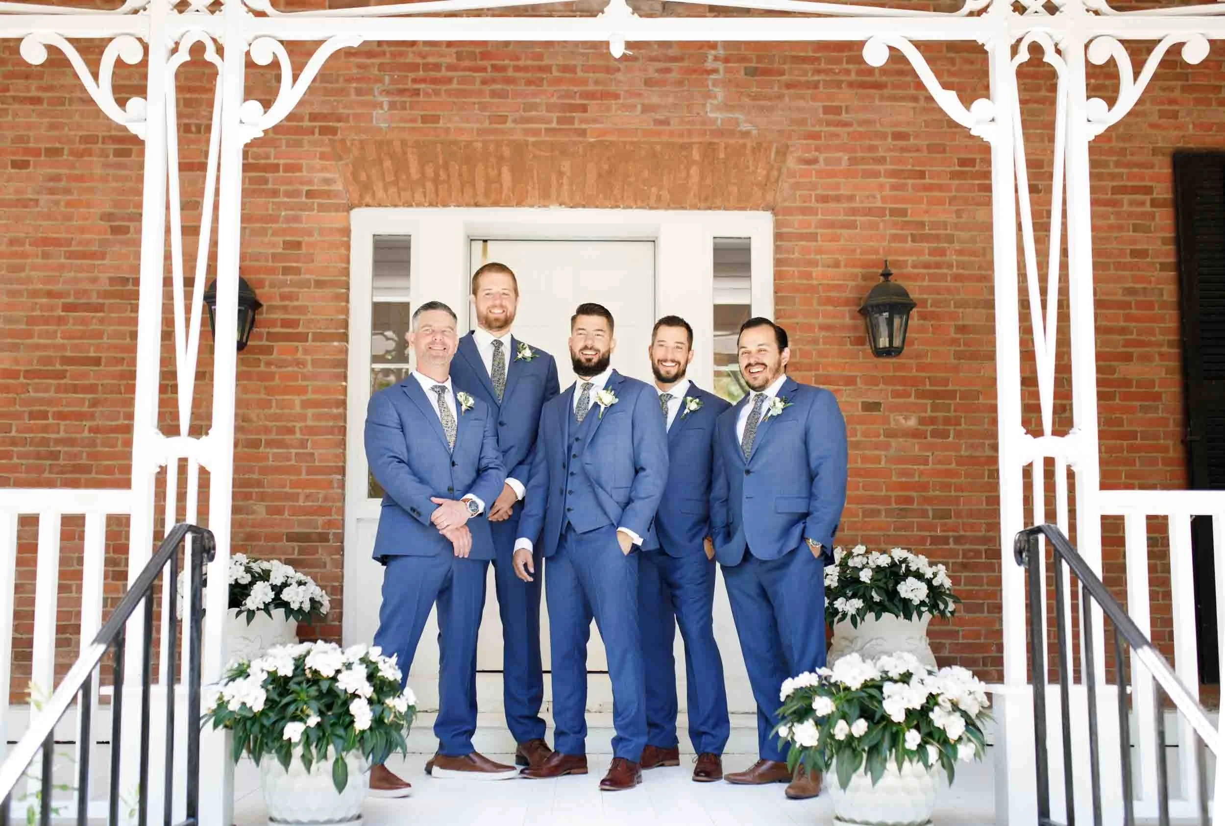 Groomsmen portrait at Gracewood Estate in Niagara-on-the-Lake