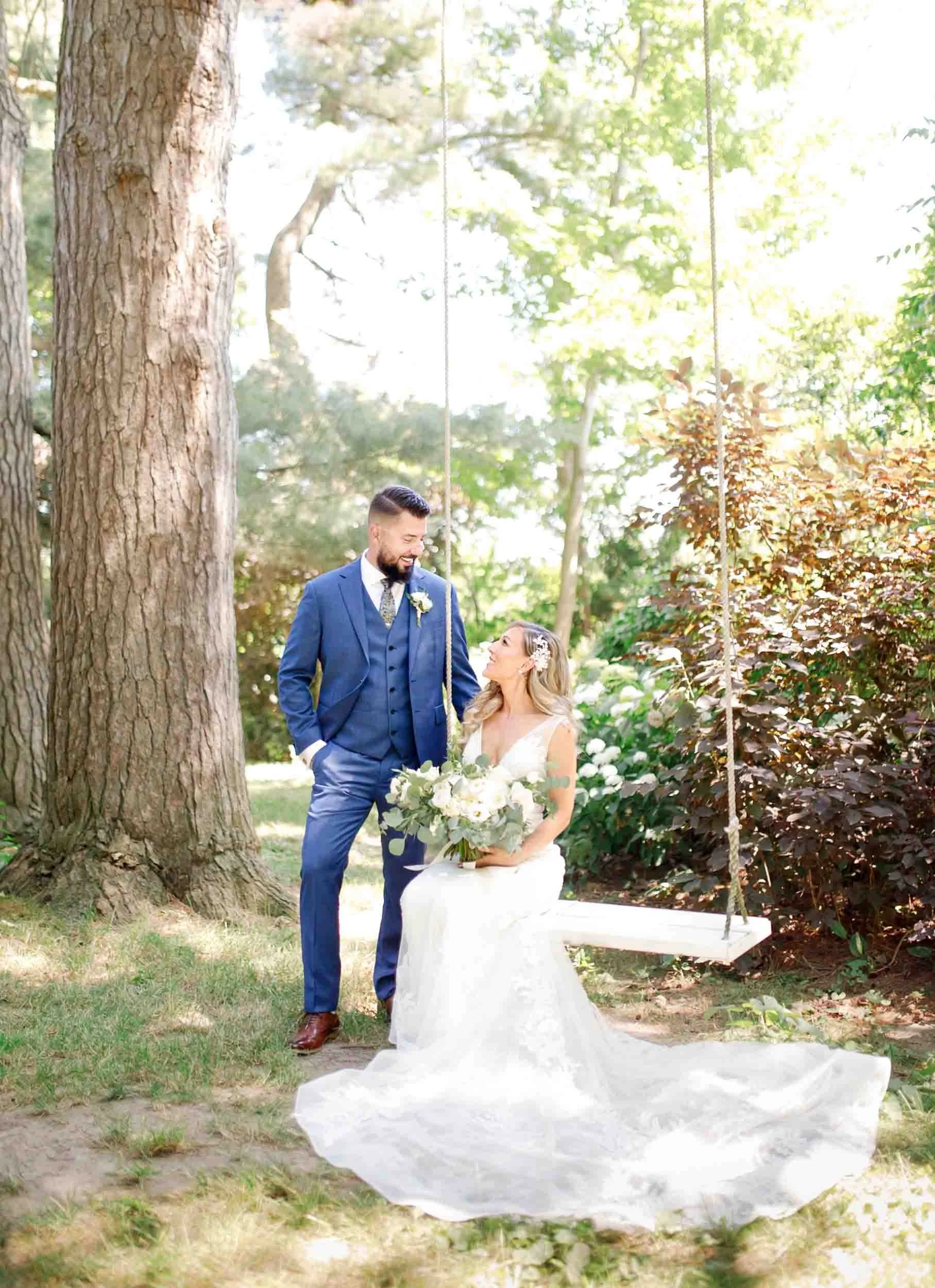 Sunset portrait in the vineyards at Kurtz Orchards in Niagara-on-the-Lake