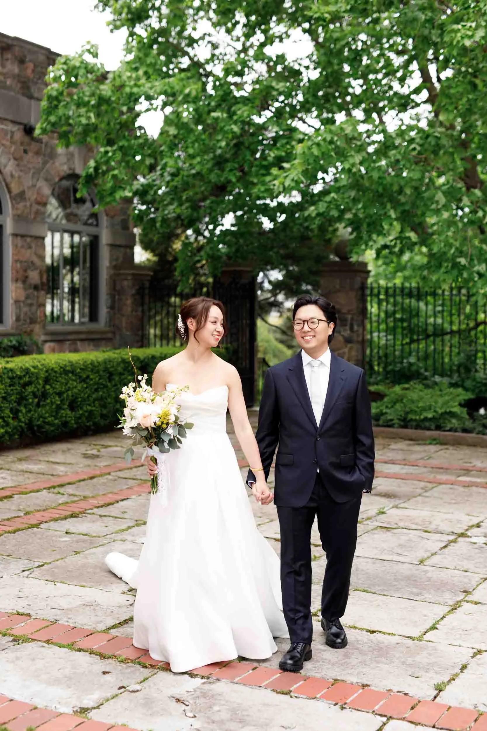 Romantic garden walk at Graydon Hall Manor in Toronto