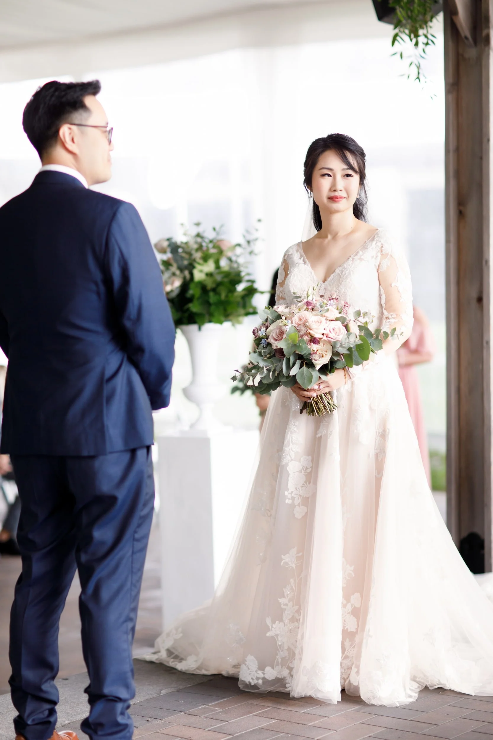 Bridal portrait during ceremony at the Arlington Estate in Vaughan